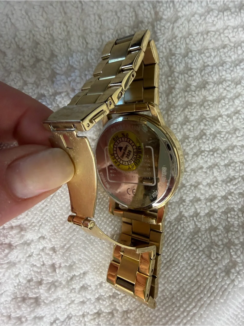 Coach Gold Tone Women's Watch bracket watch with box champagne